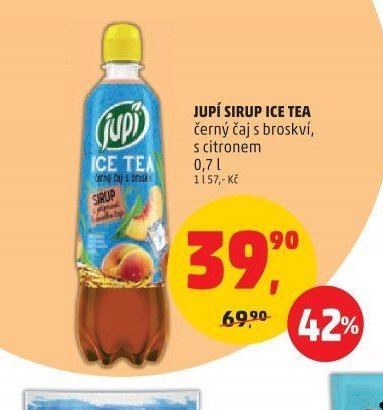 JUPÍ SIRUP ICE TEA černý čaj s broskví