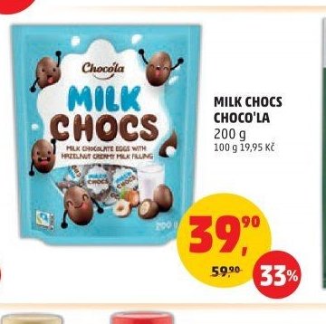 MILK CHOCS CHOCO'LA