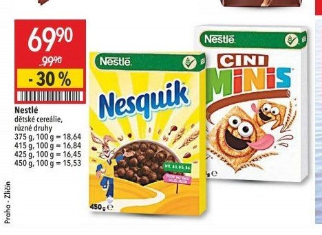 Nestlé dětské cereálie