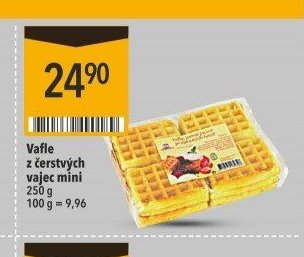 Vafle z čerstvých vajec mini