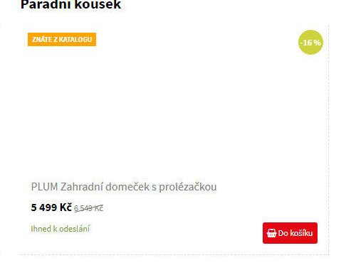 PLUM Zahradní domeček s prolézačkou