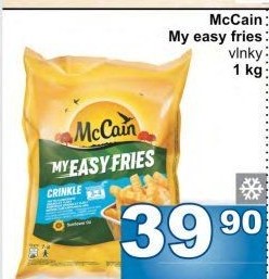 Hranolky vlnky mražené Crinkle My Easy Fries McCain