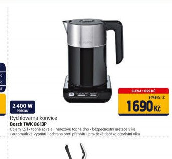 Rychlovarná konvice Bosch TWK 8613P