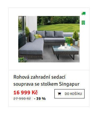 Rohová zahradní sedací souprava se stolkem Singapur - ASKO akcniletaky.com