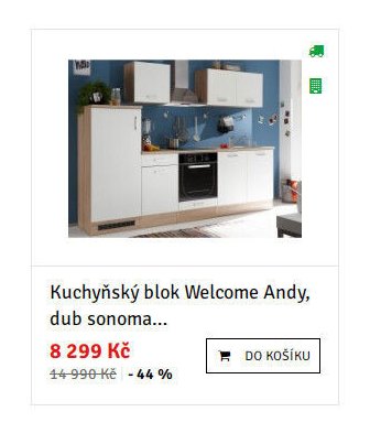 Kuchyňský blok Welcome Andy, dub sonoma... - ASKO akcniletaky.com