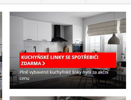 Kuchyňské linky se spotřebiči zdarma