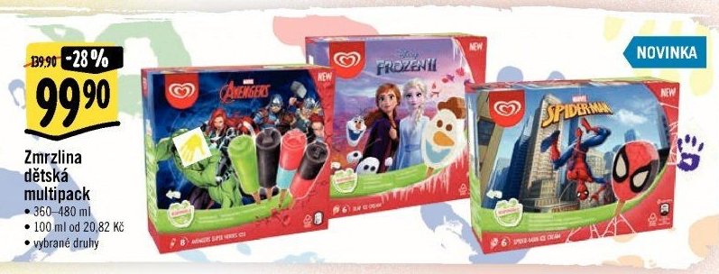 Zmrzlina dětská multipack