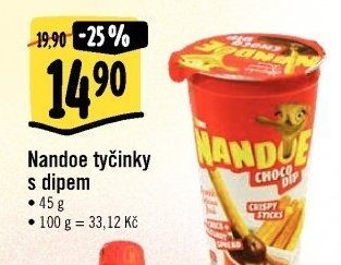 Nandoe tyčinky s dipem