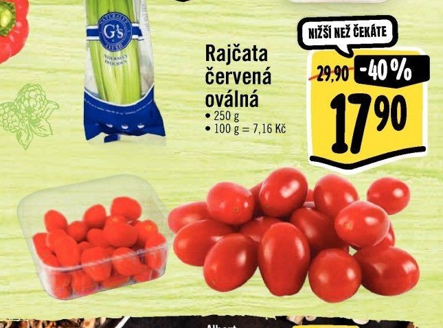 Rajčata červená oválná