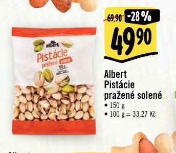 Albert Pistácie pražené solené
