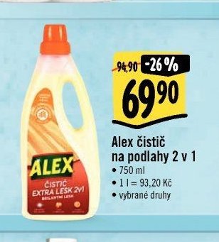 Alex čistič na podlahy 2 v 1