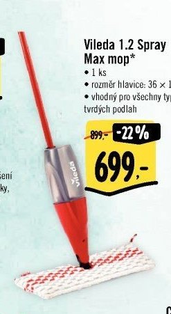 Vileda 1.2 Spray Max mop
