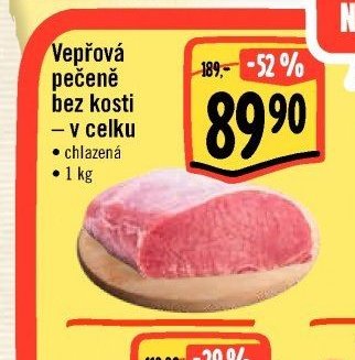 Vepřová pečeně bez kosti
