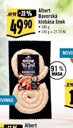 Albert Bavorská klobása šnek