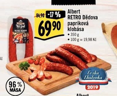 Albert RETRO Dědova papriková klobása