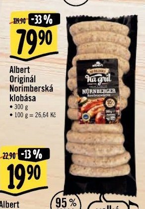 Albert Originál Norimberská klobása