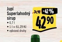 Jupí Superlahodný sirup