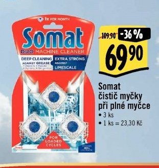 Somat čistič myčky při plné myčce