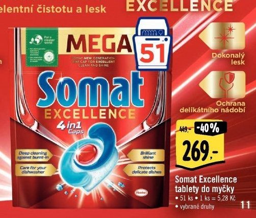 Somat Excellence tablety do myčky