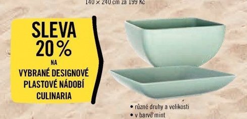 Plastové nádobí Culinaria