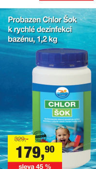 Přípravek do bazénu Chlor Šok Probazen