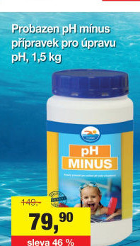 Přípravek do bazénu PH minus Probazen