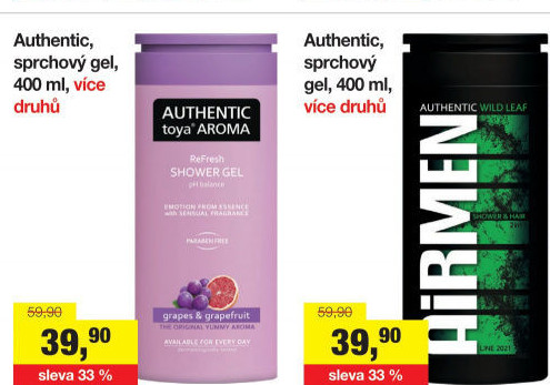 Sprchový gel Authentic toya Aroma