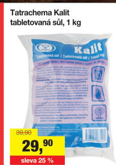 Sůl tabletová proti vodnímu kameni Kalit
