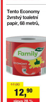 Toaletní papír 2vrstvý Economy Tento