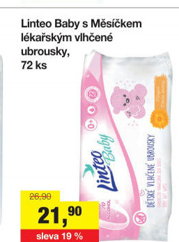 Vlhčené ubrousky dětské Linteo Baby