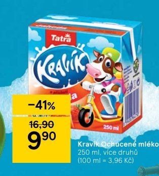 Kravík Ochucené mléko 250 ml
