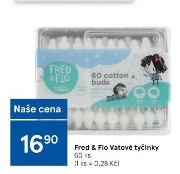 Fred & Flo Vatové tyčinky 60 ks