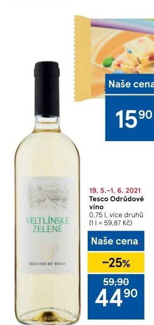 Tesco Odrůdové víno