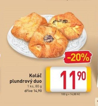 Koláč plundrový duo