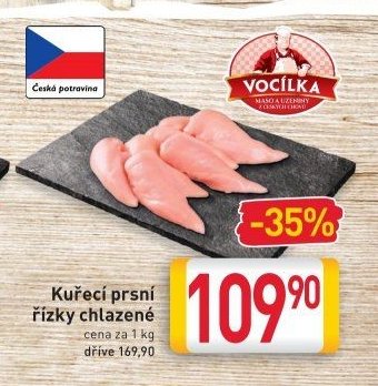 Kuřecí prsní řízky chlazené