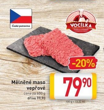 Mělněné maso vepřové