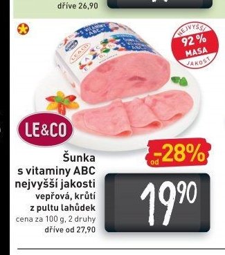 Šunka s vitaminy ABC