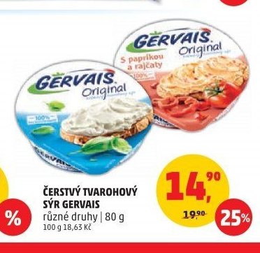 Čerstvý tvarohový sýr Gervais