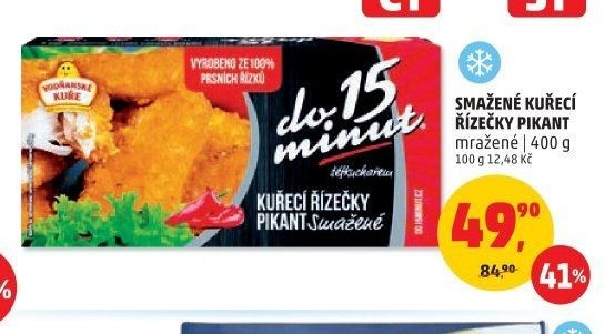SMAŽENÉ KUŘECÍ ŘÍZEČKY PIKANT