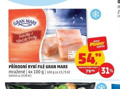 PŘÍRODNÍ RYBÍ FILÉ GRAN MARE