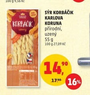 SÝR KORBÁČIK KORUNA