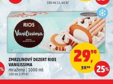 Zmrzlinový dezert Rios Vanilissima