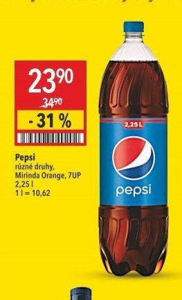 Pepsi různé druhy, Mirinda Orange, 7UP