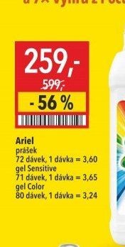 Ariel prášek