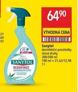 Sanytol dezinfekční prostředky