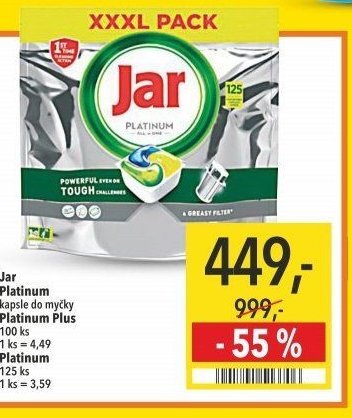 Jar Platinum kapsle do myčky