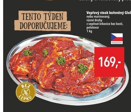 Vepřový steak kořeněný Globus
