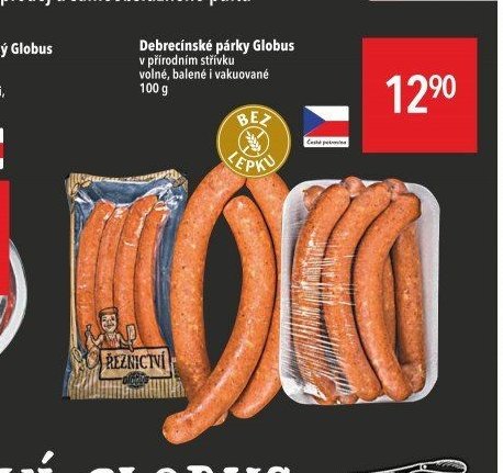 Debrecínské párky Globus