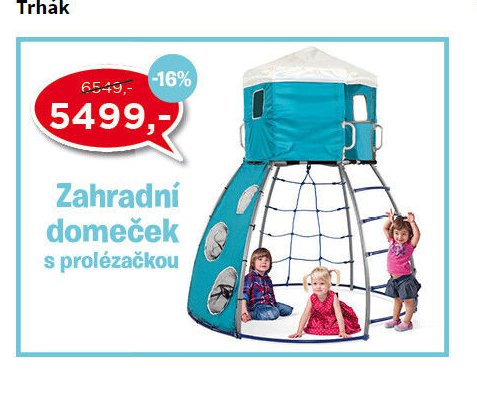 Zahradní domeček s prolézačkou