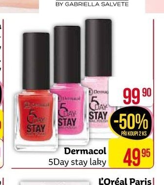 Dermacol 5Day stay laky